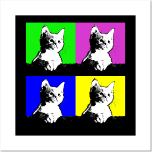 Pop Art Cat Posters and Art